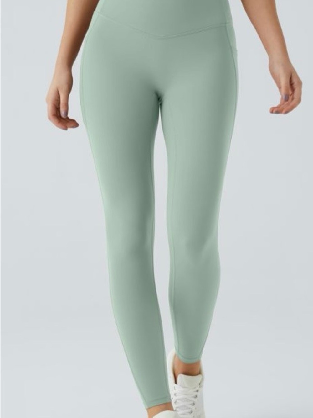 Halara ultrasculpt High-Rise Pocket Leggings - Sage Green - Picture 2 of 5